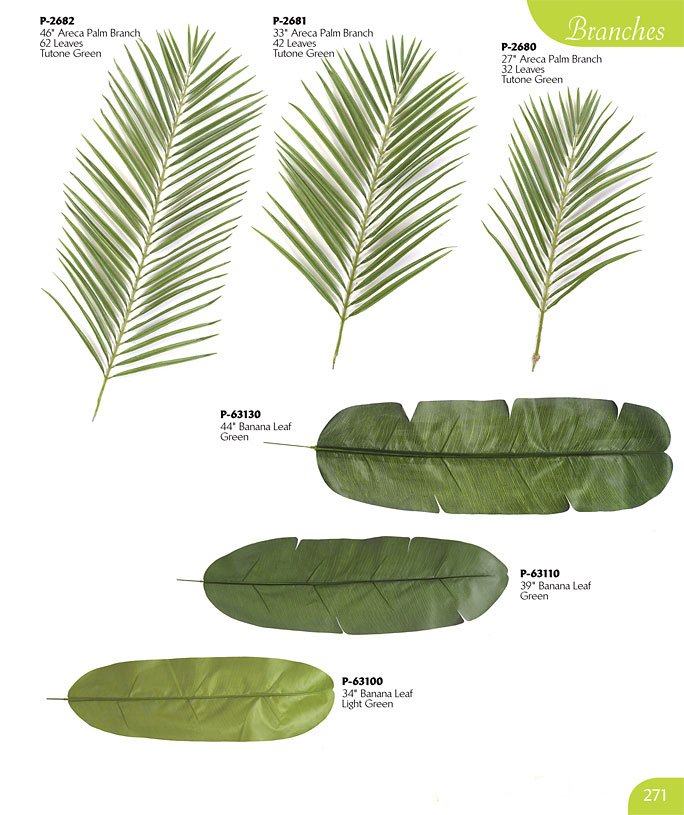 date palm leaves. P-63100 34quot; Banana Palm Leaf