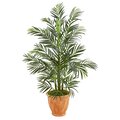 4' Areca Palm Artificial Tree in Terra-cotta Planter UV Resistant (Indoor/Outdoor)