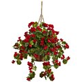 28 Inch Geranium Hanging Basket UV Resistant (Indoor/Outdoor)