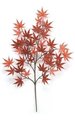 26 inches Artificial Outdoor Japanese Maple Branch - 36 Leaves - Burgundy/Rust