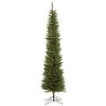 7.5 feet x 23 inches Durham Pole Pine Artificial Christmas Tree featuring 499 PVC Tips, 250 Dura-Lit Clear Lights