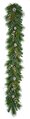 6 Foot Mixed Pvc Alban Pine Garland | Frosted White Berries And Pine Cones