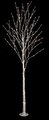 10 feet LED Birch Tree - 160 White 5mm LED Lights - Adapter Included - Metal Base Plate