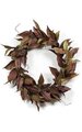 P-70360 23 inches Magnolia Leaf Wreath - Mixed Brown