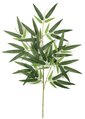 27 inches Bamboo Branch - 67 Green Leaves - FIRE RETARDANT