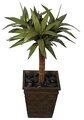 34 inches Yucca Plant - Natural Touch - 54 Leaves - Green - Bare Stem
