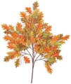 38 inches Pin Oak Branch - 105 Orange Leaves - FIRE RETARDANT