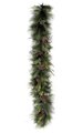 6 feet Mixed Austrian & Sugar Pine Garland with Juniper/Pine Cones