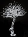 6.5 feet Crystal Tree - 1,010 White 5mm LED Lights - Shapeable Branches - Adaptor Included