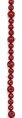 6 feet Artificial Lacquered Apple Garland - Red