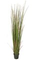 6 feet PVC Grass Plant - 609 Green/Brown Leaves - Weighted Base
