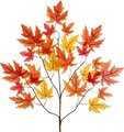 EF-497 29 inches Autumn Maple Branch 25 Leaves (Sold Per Dozen)  Orange/Yellow