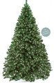C-102073 10 feet Virginia Pine Tree Fluff Free 1,200 Clear All-Lit Lights 86 inches Wide