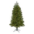 5' Vancouver Spruce Artificial Christmas Tree With 200 Warm White Lights And 461 Bendable Branches