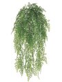 24 inches Plastic Outdoor Maidenhair Fern Hanging Bush Green