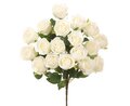 18.5 inches Rose Bush x18  White Rose Heads