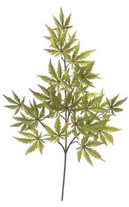 30 inches Maple Branch - 28 Leaves - Green/Red