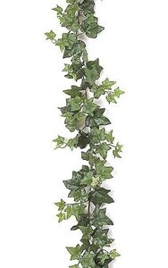 9 feet Ivy Garland - 186 Leaves - Green