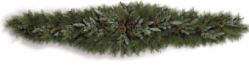 Mixed Pine Mantel Piece - Bay Leaf/Juniper Berries/Incense Cedar/Pine Cones