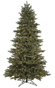 C-70221  7.5 feet **Natural Real Touch** Concolor Fir Tree 50 inches wide With 1,755 Plastic & PVC Tips 500 Clear Lights