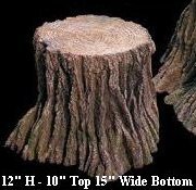 EF-2519 Foam Tree Stump 12 inches Tall 10 inches Top 15 inches Wide Bottom