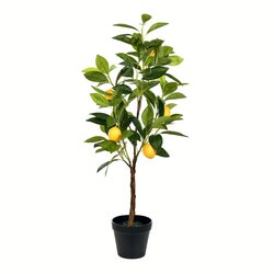 28 inches Potted Lemon Tree Real Touch Leaves