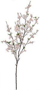 6 feet Cherry Blosssom Tree Branch - Synthetic Stem - Light Pink