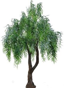 10 Feet Tall by 6.5  feet wide Artificial Weeping  Willow Tree