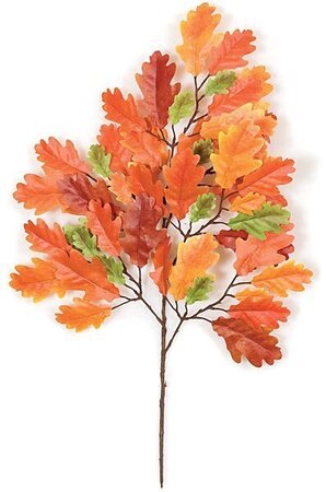 Earthflora's 23 Inch Ifr Oak Branch - Red/orange Or Green (Sold By The Dozen)