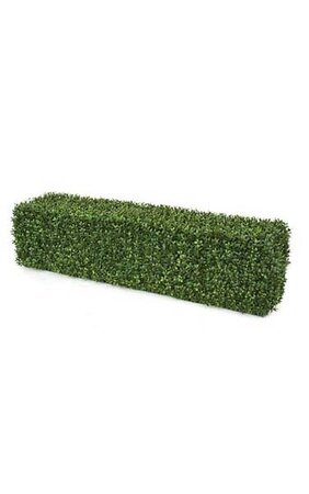 48 inches x 12 inches x 12 inches Plastic Outdoor  Boxwood Hedge - Wire Frame - Tuton Green -  UV Protection