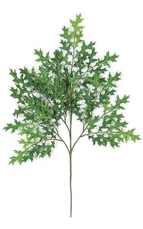 27 inches Small Pin Oak Branch - 81 Leaves - Green