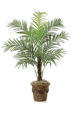 7 feetFaux  Areca Palm - Synthetic Trunk - 12 Fronds - Bare Trunk