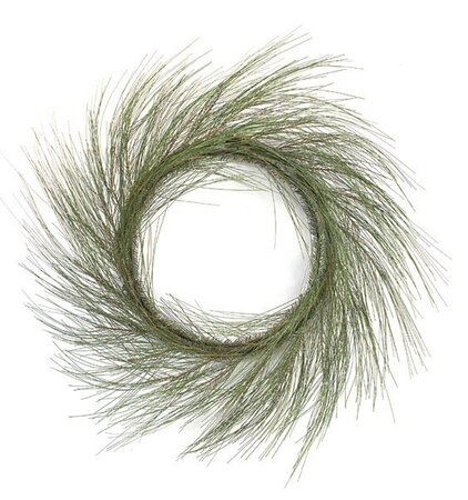 30 Inch Christmas Holiday Willow Pine Wreath - 44 PVC Green Tips
