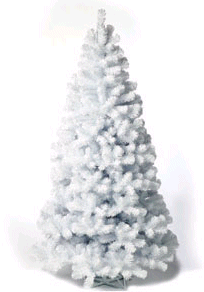 EF-1972 PVC  Custom White Christmas Tree With or Without Lights