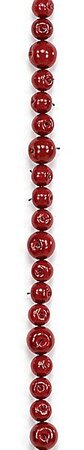 6 feet Lacquered Apple Garland - Red