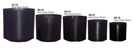 Classic Value PLactic Containers Sizes range from 20 inches diameter -10 inches Diameter