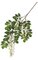 27 inches Wisteria Branch - 76 Leaves - 3 Flowers - White