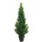 EF-014  	48 inches Outdoor Cedar Topiary w/Pot Green  ( 2 pc set)