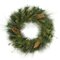 30 inches Mixed Sugar Pine Wreath with Pine Cones, Berries, Laurel Leaves