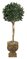 4.5 feet Artificial Bay Leaf Ball Topiary - Natural Trunks - 1,332 Leaves - Green - Weighted Base