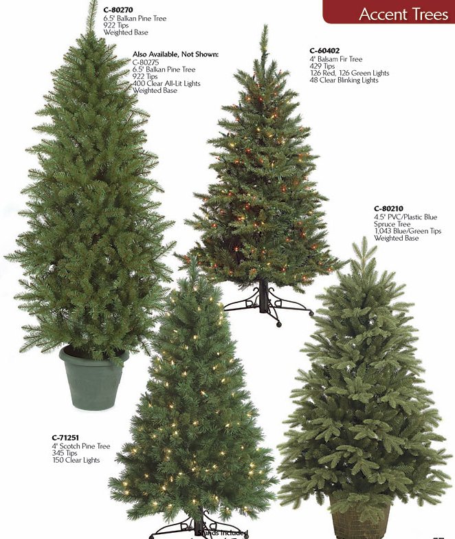 Half Size Artificial Christmas Trees