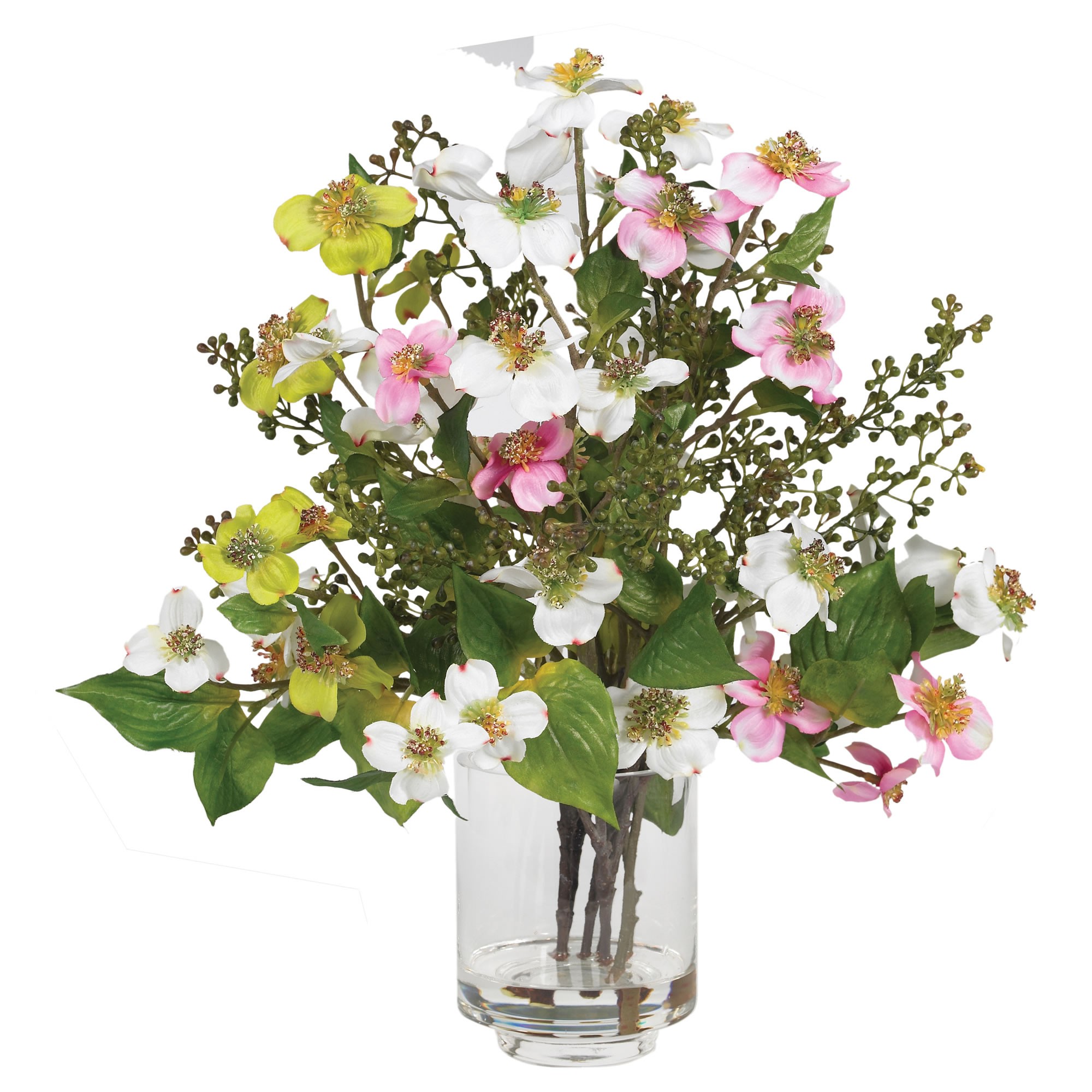 Earthflora > Silk Arrangements > Dogwood Silk Flower Arrangement