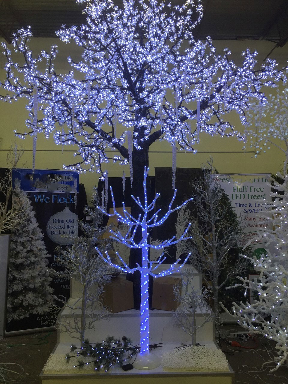 13 feet Cherry Blossom Christmas Tree 4 224 White 5mm LED Lights