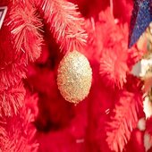 Colored Tinsel Artificial Christmas Trees