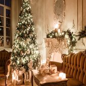 LED Pre- Lit Christmas Trees