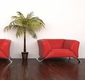 Interior Tropical Palm Artificial Trees