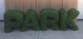 Custom Made Letter Artificial Boxwood Topiarie