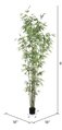 8' Artificial Potted Mini Bamboo Tree with 2053 Leaves.