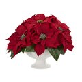 Poinsettia Artificial Arrangement in Urn