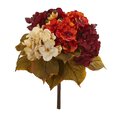 16" Autumn Hydrangea Berry Bouquet Artificial Flower (Set of 2)
